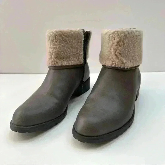 Style & Co Boots Ankle Boots Booties Women’s Size 6.5 Gray‎ Taupe Fall Boots - Picture 1 of 6